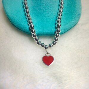 Silver Heart Charm Necklace
